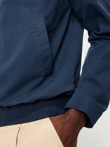 Old Navy Twill Harrington Jacket - Dark Blue in Saudi Arabia