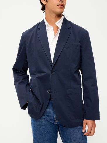 Old Navy Oversized Twill Blazer - In the Navy in Saudi Arabia