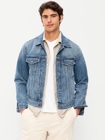 سترة Old Navy Jean Trucker - لون متوسط in Saudi Arabia