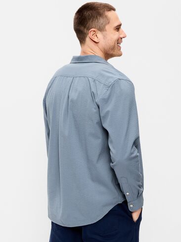 قميص Old Navy بأكمام طويلة وجيب من القطن القطني - MOONLIGHT OCEAN in Saudi Arabia