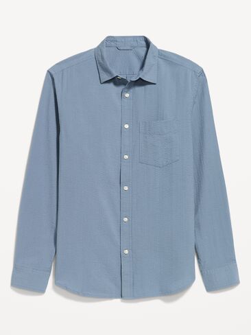 قميص Old Navy بأكمام طويلة وجيب من القطن القطني - MOONLIGHT OCEAN in Saudi Arabia