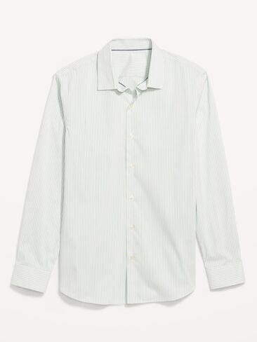 Old Navy Slim Fit Pro Signature Performance Dress Shirt - Green/Purple in Saudi Arabia