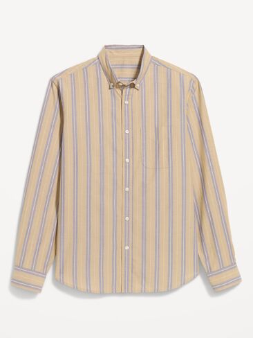 Old Navy Classic Fit Everyday Striped Poplin Shirt - Light Purple Stripe in Saudi Arabia
