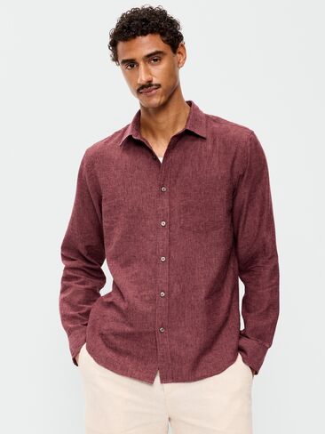 قميص Old Navy ذو قصة كلاسيكية من مزيج الكتان - رايزن أريزونا in Saudi Arabia