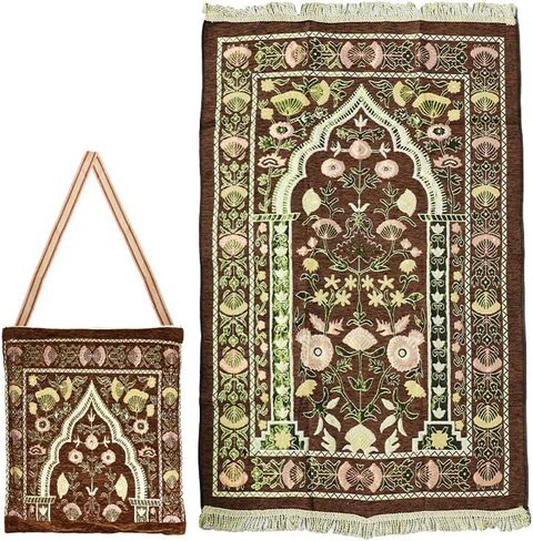 سجادة صلاة إسلامية، سجادة صلاة إسلامية، سجادة صلاة إسلامية مع حقيبة تصميم أنيقة، سجادة صلاة محمولة قابلة للطي، سجادة صلاة رمضان، سجادة صلاة إسلامية قابلة للطي، لرمضان (أحمر) in Kuwait