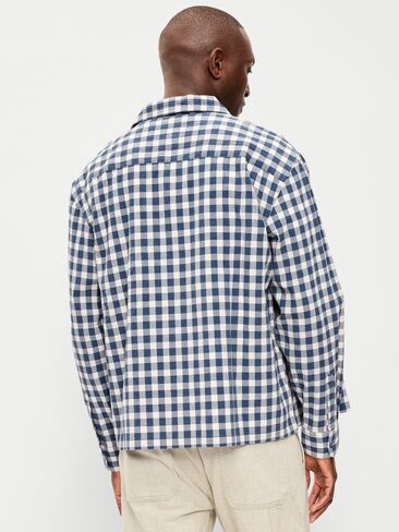 قميص قصير فضفاض من Old Navy - قماش قطني أزرق in Kuwait