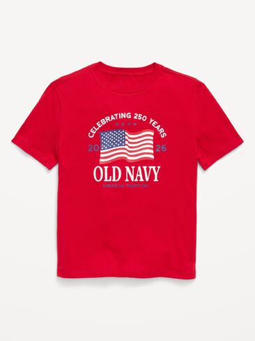 Old Navy Short-Sleeve Logo-Graphic T-Shirt for Boys - Robbie Red in Saudi Arabia