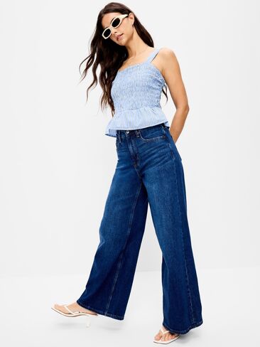 قميص بيبلوم بدون أكمام من Old Navy - شريط أزرق in Saudi Arabia