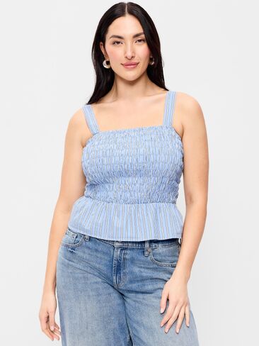 قميص بيبلوم بدون أكمام من Old Navy - شريط أزرق in Saudi Arabia