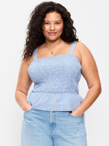 قميص بيبلوم بدون أكمام من Old Navy - شريط أزرق in Saudi Arabia