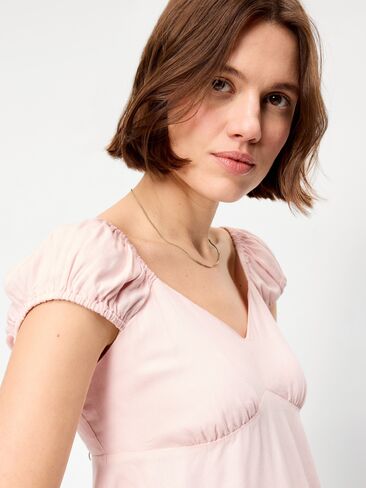 Old Navy Fitted Cap-Sleeve Top - PASTEL PINK in Saudi Arabia