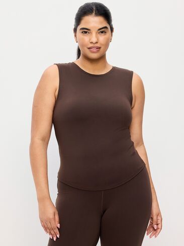 Old Navy StudioSmooth Base Layer Tank Top - BLACK COFFEE in Saudi Arabia