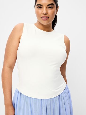 Old Navy StudioSmooth Base Layer Tank Top - Magnolia in Saudi Arabia