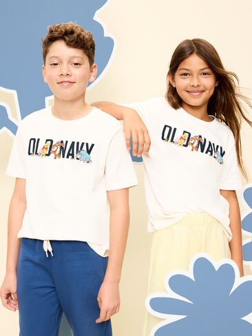 Old Navy Old Navy x Disney Winnie the Pooh Gender-Neutral Graphic T-Shirt for Kids - Sea Salt in Saudi Arabia