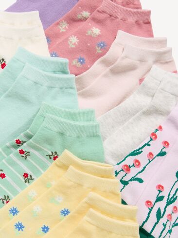 Old Navy Ankle Socks 10-Pack for Girls - Spring Garden in Saudi Arabia