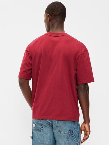 Old Navy Heavyweight Pocket T-Shirt - Loganberry in Saudi Arabia