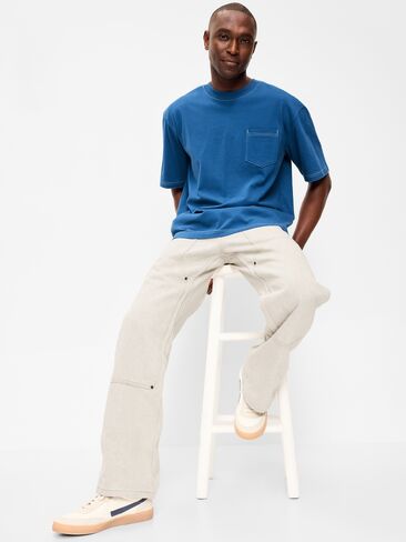 تي شيرت Old Navy بجيب ثقيل الوزن - رابسودي باللون الأزرق in Saudi Arabia