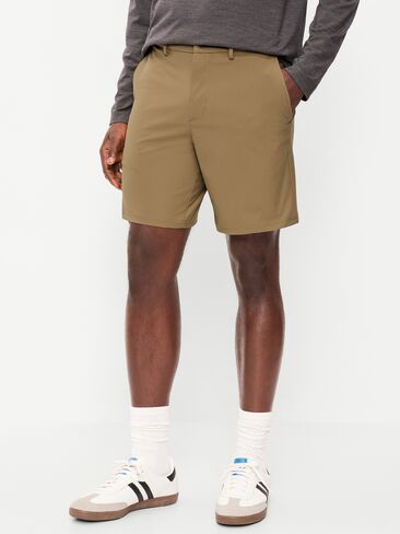 Old Navy Tech Hybrid Chino Shorts -- 8-inch inseam - Kicking Up Dust in Saudi Arabia