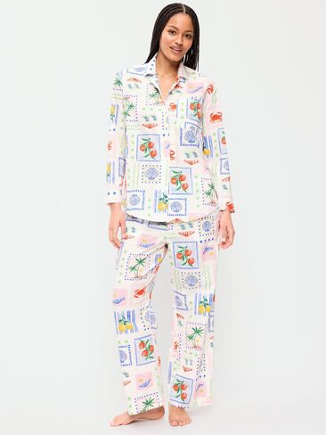طقم بيجامة Old Navy Poplin PATCHWORK (MULTI BLUE) in Saudi Arabia
