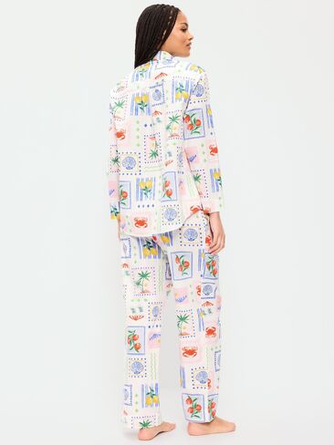 طقم بيجامة Old Navy Poplin PATCHWORK (MULTI BLUE) in Saudi Arabia
