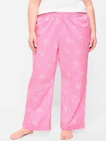 Old Navy High-Waisted Poplin Pajama Pant - PINK KEY in Saudi Arabia