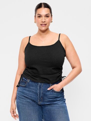 Old Navy Shirred Side Cami Tank Top - Black Jack in Saudi Arabia