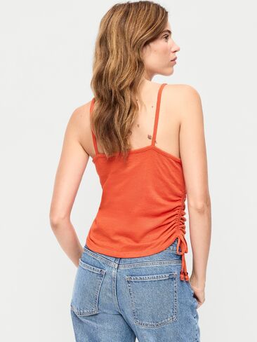 قميص Cami بدون أكمام من الجانب Old Navy - زخرفة برتقالية in Saudi Arabia