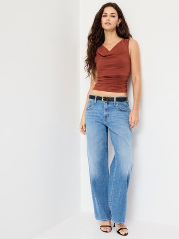 Old Navy Asymmetrical Side-Cinch Tank Top - Russet Moon in Kuwait