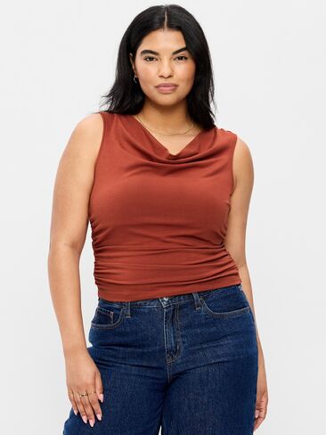 Old Navy Asymmetrical Side-Cinch Tank Top - Russet Moon in Kuwait