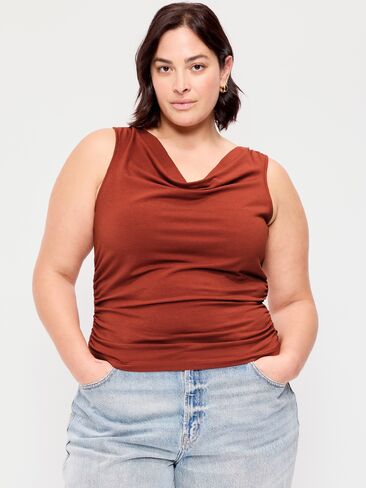 Old Navy Asymmetrical Side-Cinch Tank Top - Russet Moon in Kuwait