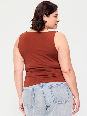 Old Navy Asymmetrical Side-Cinch Tank Top - Russet Moon in Kuwait
