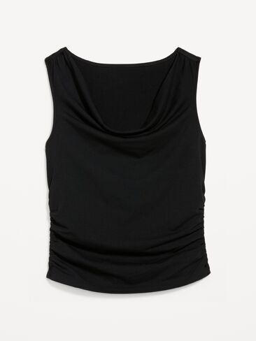 Old Navy Asymmetrical Side-Cinch Tank Top - Black Jack in Saudi Arabia