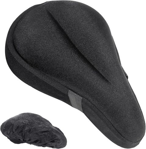 Bike Seat Cushion - Gel Padded Bike Seat Cover for Men Women Comfort, Extra Soft Exercise Bicycle Seat Cushion Compatible with Peloton, Indoor & Outdoor Bicycle in Saudi Arabia