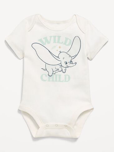 Old Navy Disney© Dumbo Short-Sleeve Graphic Bodysuit for Baby - Magnolia in Saudi Arabia