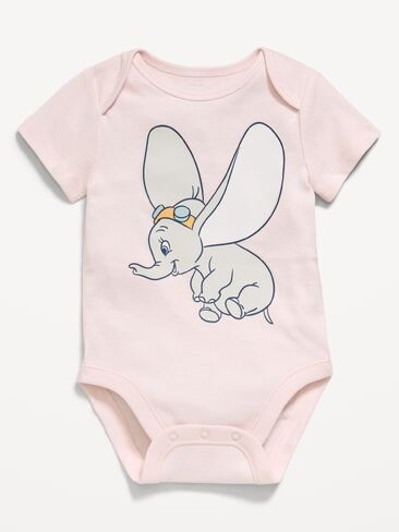 بدلة للجسم برسومات قصيرة الأكمام من Old Navy Disney© Dumbo للأطفال - وردي فاتح in Saudi Arabia