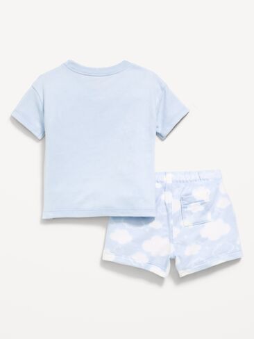طقم قميص وسروال قصير من Old Navy Disney© Dumbo French Terry للأطفال - كونترايل in Saudi Arabia