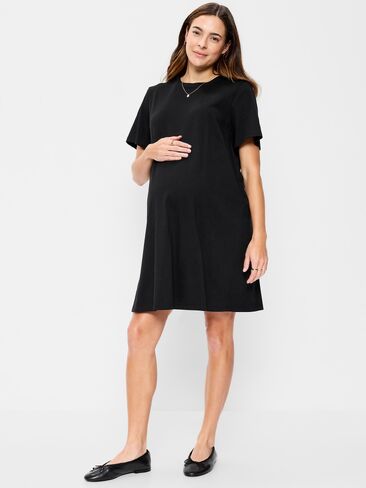 Old Navy Maternity Vintage Crew-Neck Mini T-Shirt Dress - Black Jack in Saudi Arabia
