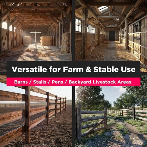 دلو مياه الماشية وحامل دلو من سينيك رود، قابل للحمل، مثبت على الحائط، مطلي بالمسحوق من الفولاذ in Kuwait