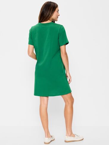 Old Navy Maternity Vintage Crew-Neck Mini T-Shirt Dress - Emerald Pigment in Saudi Arabia