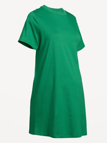 Old Navy Maternity Vintage Crew-Neck Mini T-Shirt Dress - Emerald Pigment in Saudi Arabia