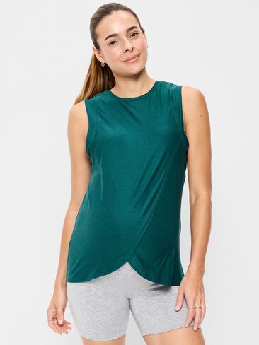 Old Navy Maternity Cloud 94 Soft Nursing Wrap Top - Jet Stream in Saudi Arabia