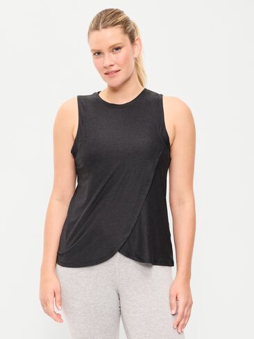 Old Navy Maternity Cloud 94 Soft Nursing Wrap Top - Black Jack in Saudi Arabia