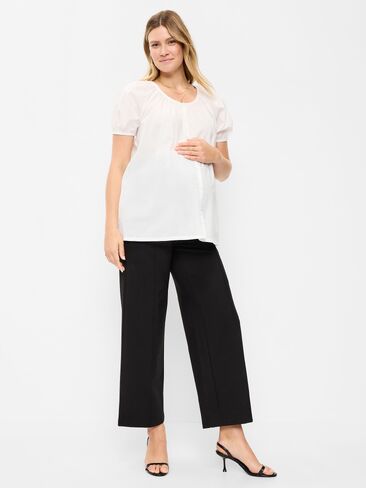 Old Navy Maternity Full-Panel Stevie Wide-Leg Pants - Black Jack in Saudi Arabia
