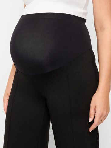 Old Navy Maternity Full-Panel Stevie Wide-Leg Pants - Black Jack in Saudi Arabia