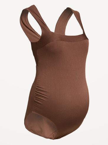 Old Navy Maternity Structured One-Piece Swimsuit - Peppercorn in Saudi Arabia