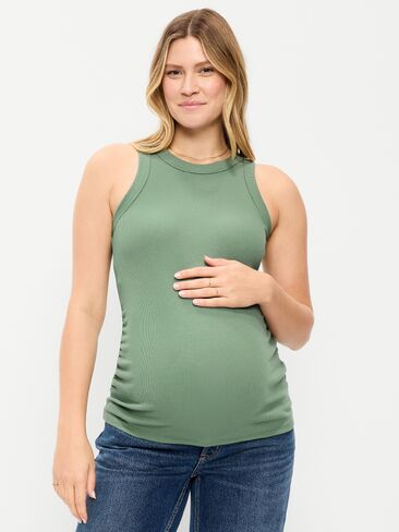 Old Navy Maternity High-Neck Tank Top - Dried Herb in Saudi Arabia