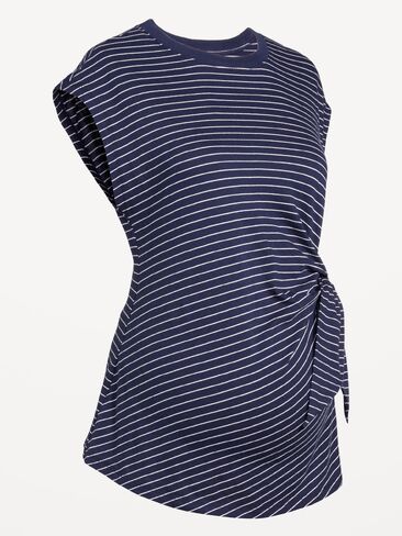 قميص جيرسي للحوامل برباط جانبي من Old Navy - شريط كحلي in Saudi Arabia
