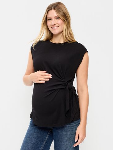 Old Navy Maternity Side-Tie Jersey Top - Black Jack in Saudi Arabia