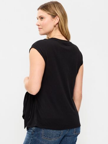 Old Navy Maternity Side-Tie Jersey Top - Black Jack in Saudi Arabia