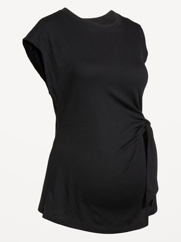 Old Navy Maternity Side-Tie Jersey Top - Black Jack in Saudi Arabia